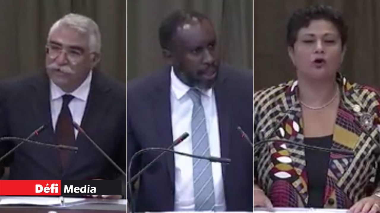 Dr Mohammed Gomaa, Le Prof. Makane Mbengue et Le Dr Namira Negm.