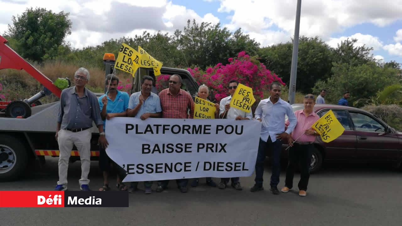 Plateforme pou baisse prix l’essence ek diesel
