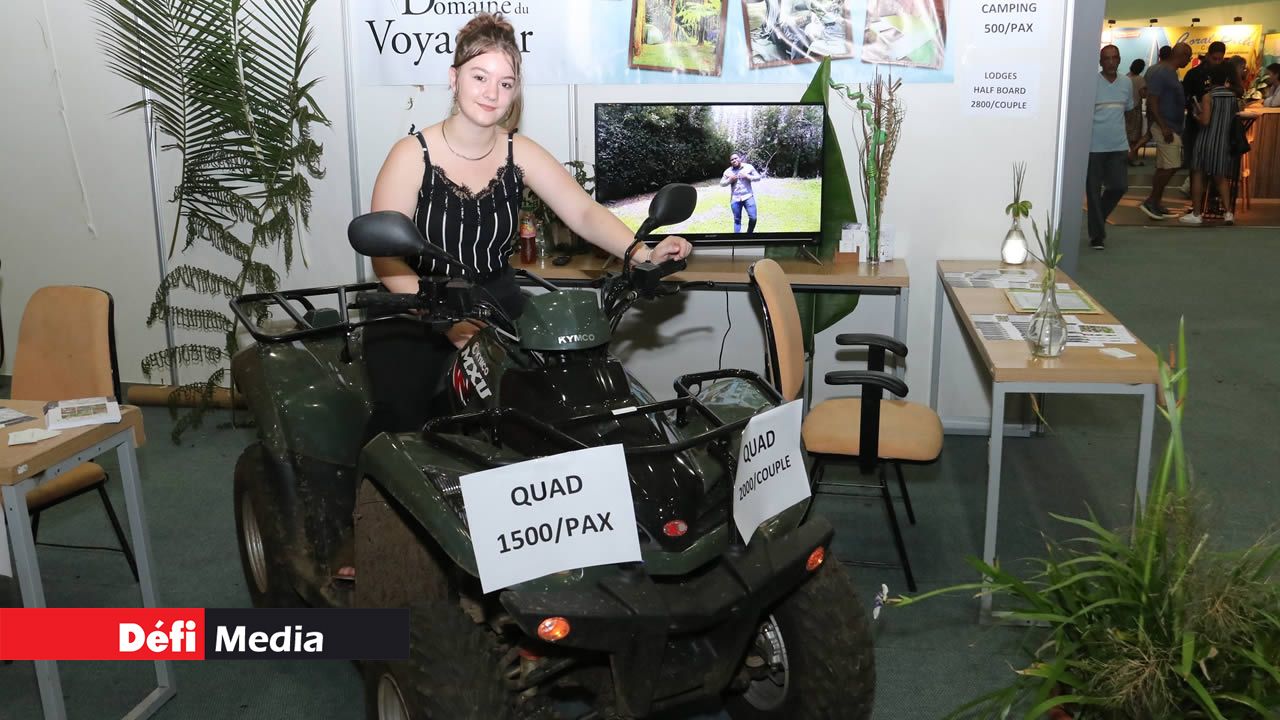 Le Domaine du Voyage propose des tournées en quad. Salon du Prêt-à-Partir 2019