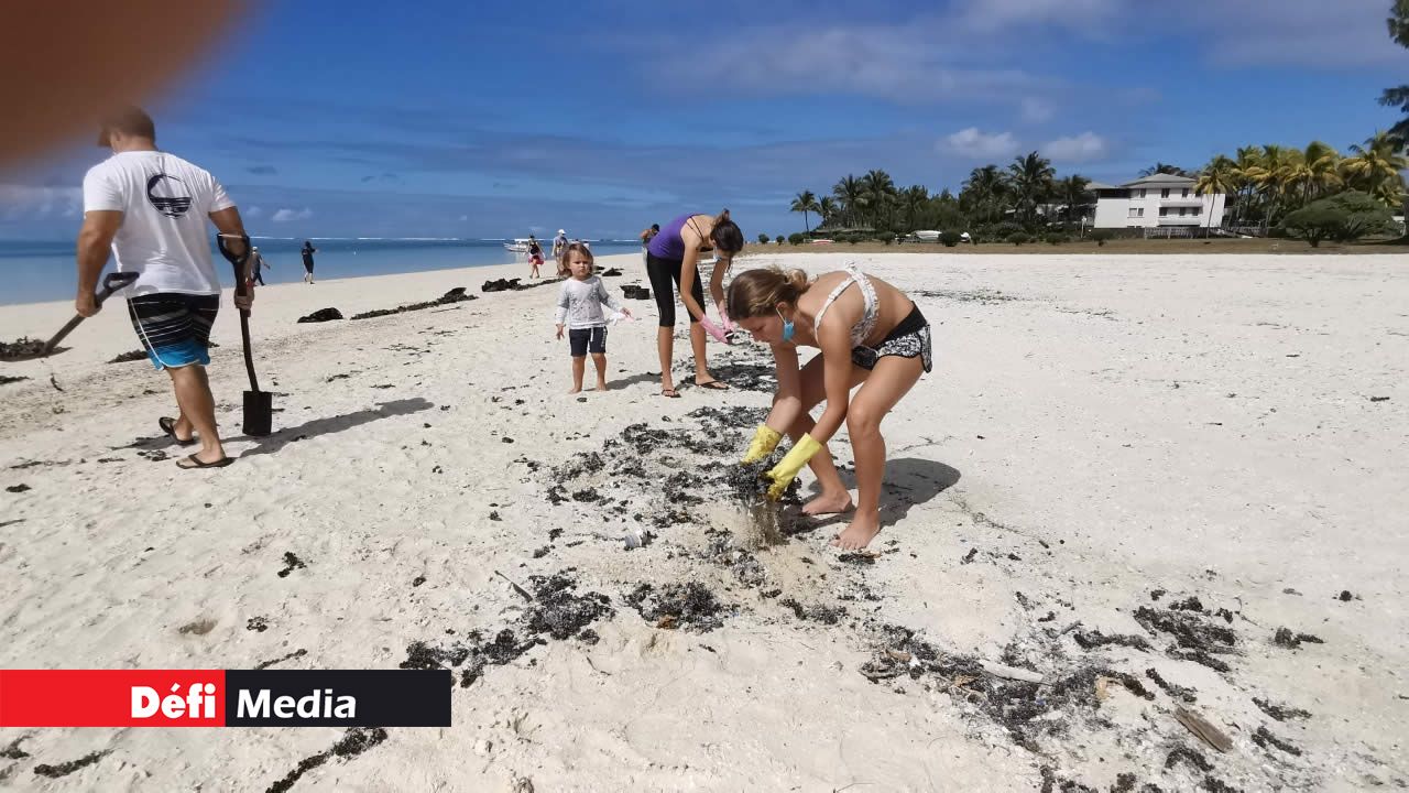 Les habitants du littoral nettoient devant leurs portes. Marée noire