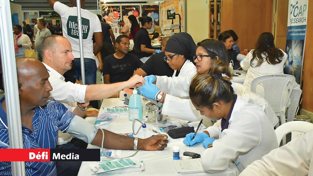 Chez CAP RESEACH, le public a pu bénéficier d’un bilan de santé.