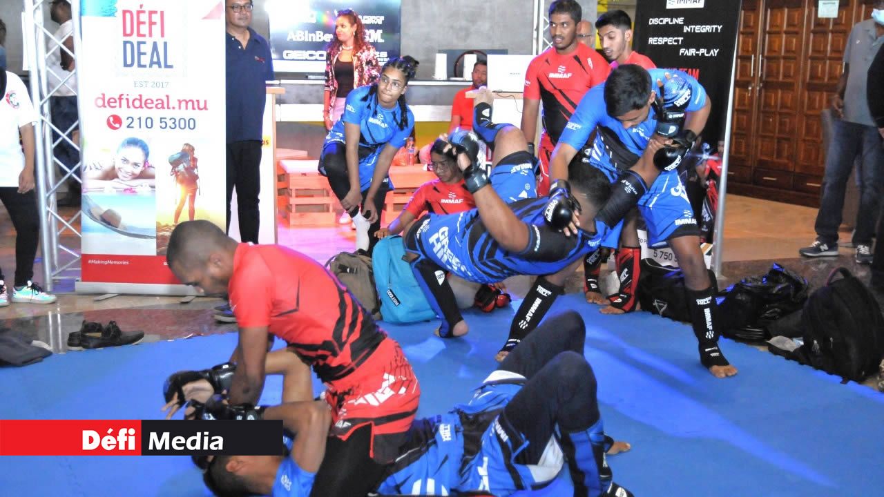 Les jeunes de la Mixed Martial Arts Federation Mauritius ont fait une démonstration.