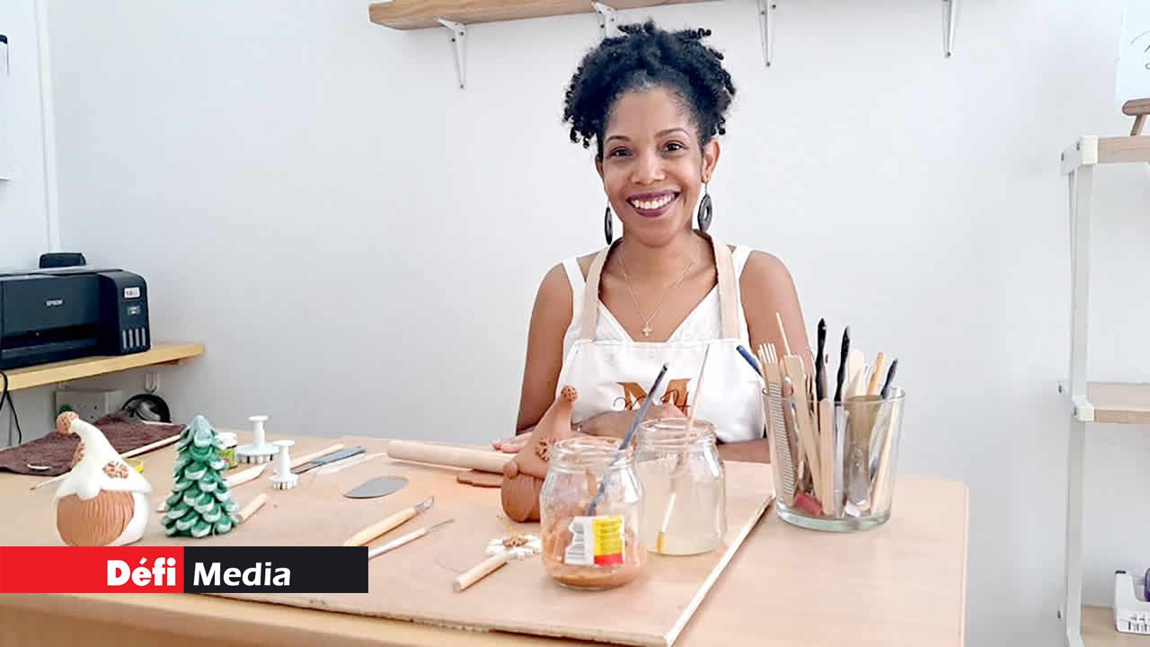 Les décorations de Noël créées par Marie-Hélène Françoise.