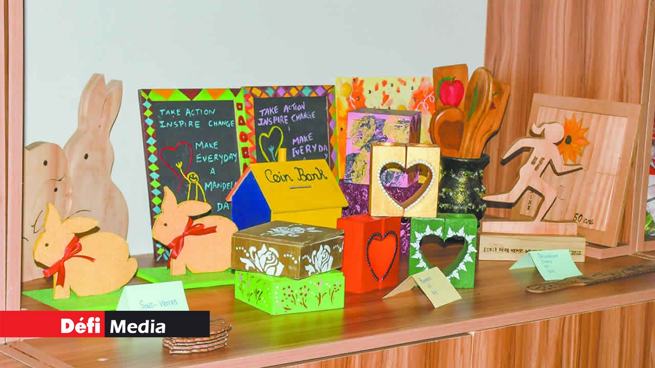 Quelques objets fabriqués par les élèves.