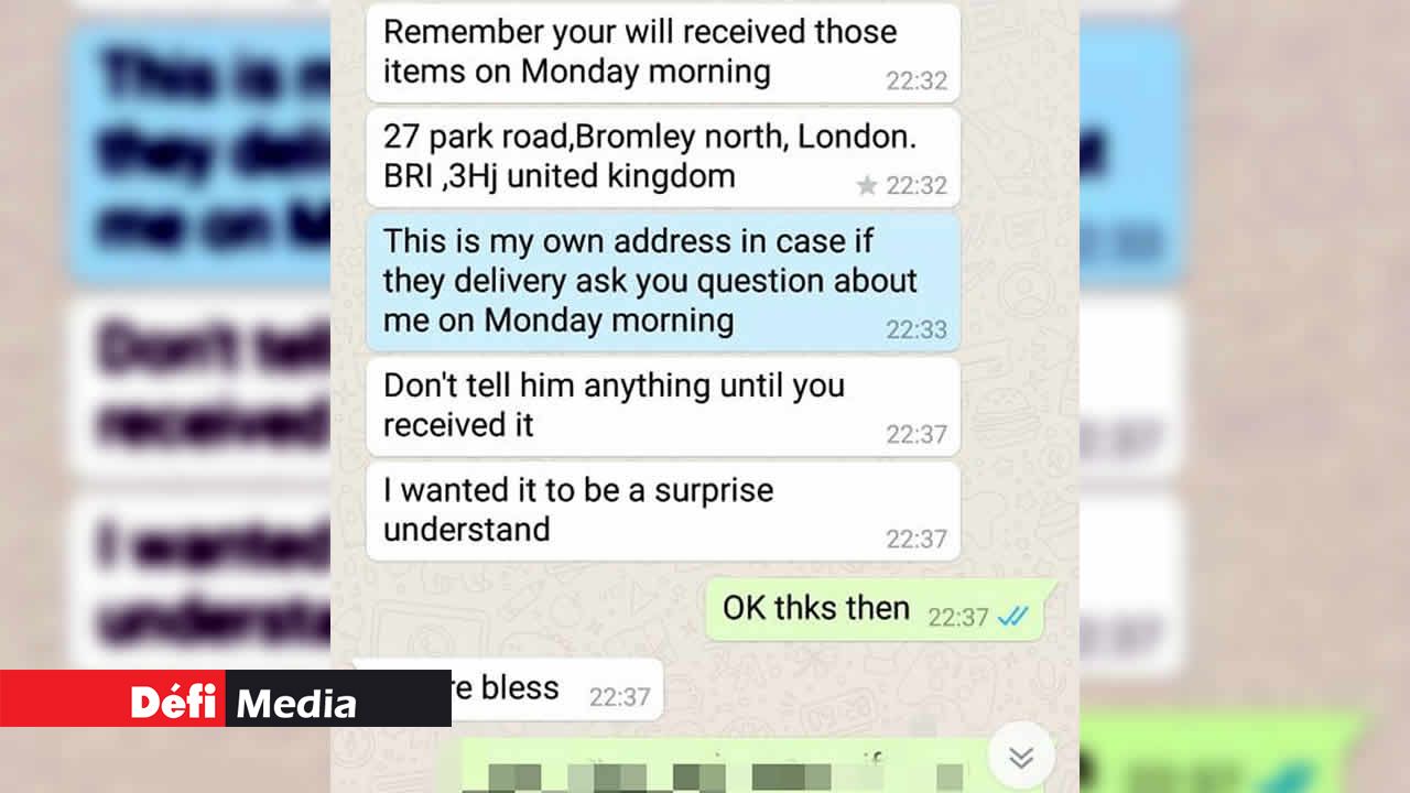 Promesse de Rs 900 000 d’un « ami anglais »