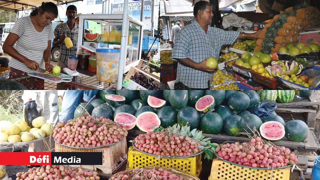 Letchis, mangues, ananas, melons d’eau...