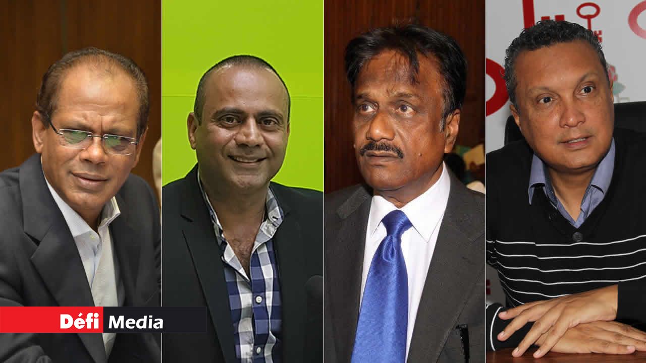 Ajay Gunness, Bobby Hurreeram, Mahmad Khodabaccus et Patrick Assirvaden.