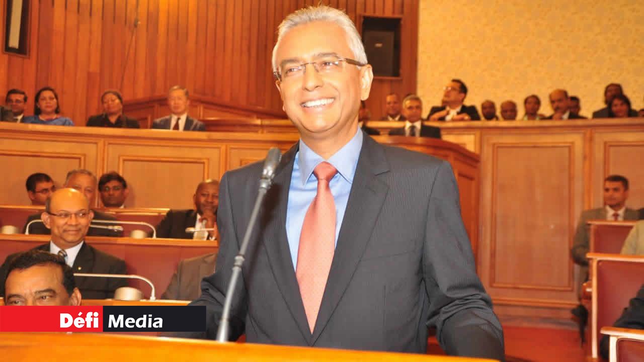 Pravind Jugnauth lors de la présentation du Budget 2016-17 vendredi 29 juillet à l'Assemblée nationale