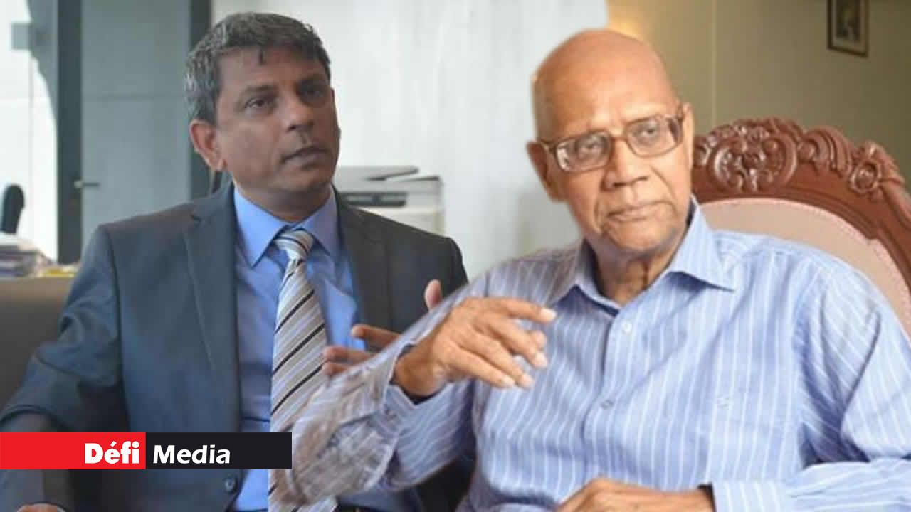Raj Dhaliah, président de la STC et Swaley Kassenally