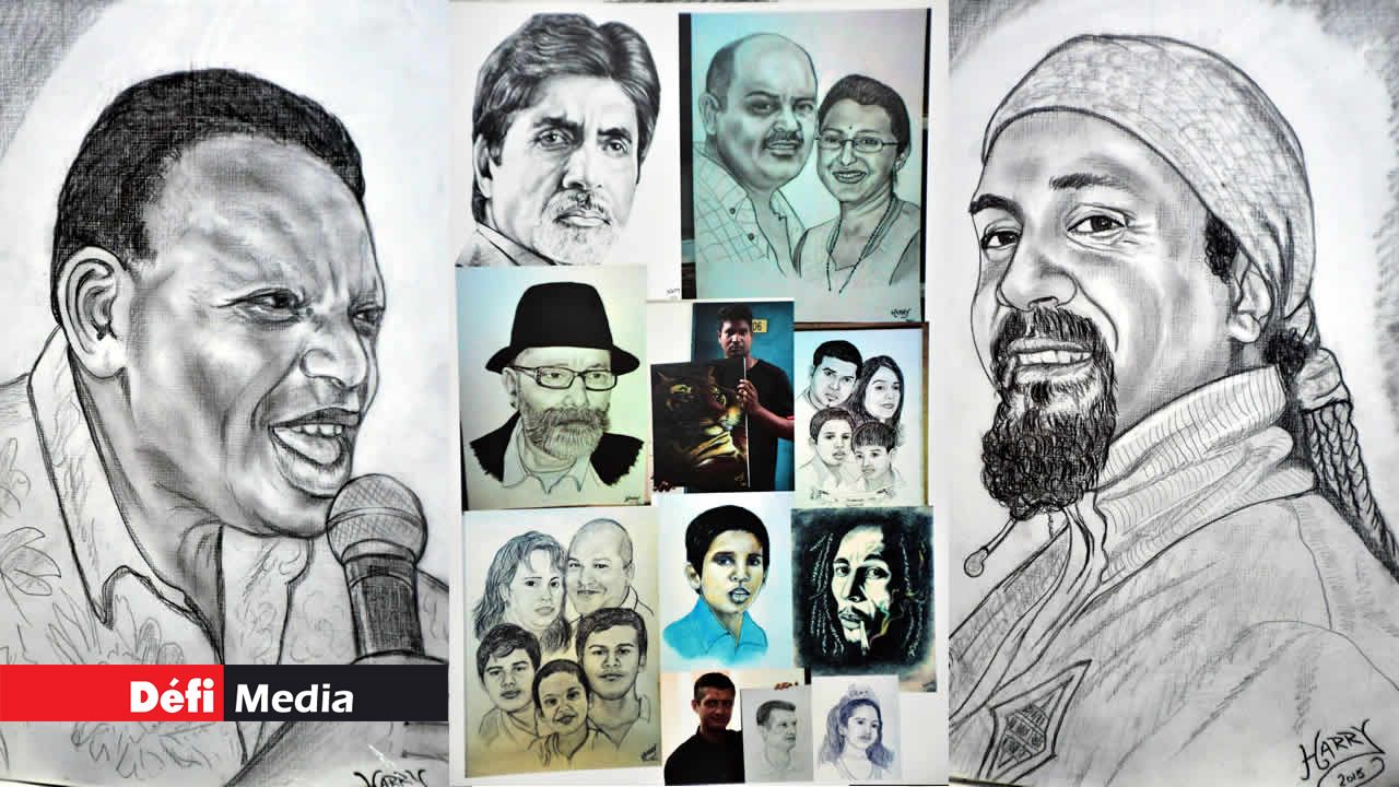 Jean-Claude Gaspard, célèbre artiste connu pour avoir attiré des touristes sur notre île avec ses fameux séga. Une collection des œuvres de Harry Mootoosamy. Bruno Raya a également été dessiné par Harry Mootoosamy.