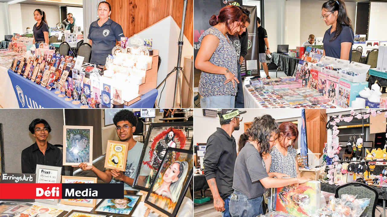 Les exposants proposent des produits liés à la culture « geek ».