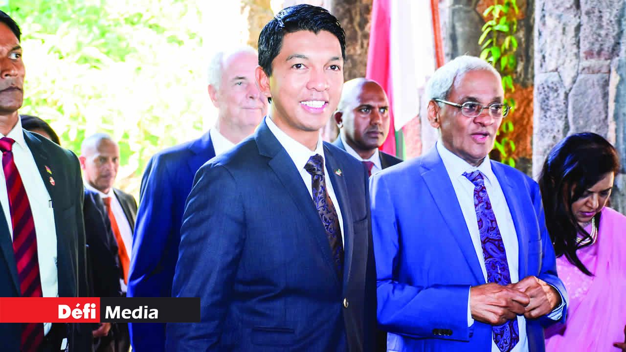 Andry Rajoelina et Vishnu Lutchmeenaraidoo