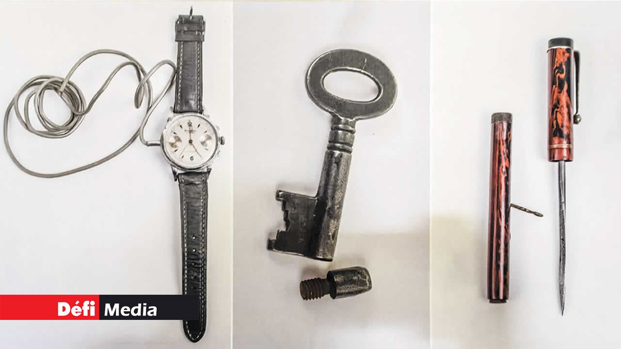 Gadgets utilisés par un agent du Special Operations Executive (SOE).