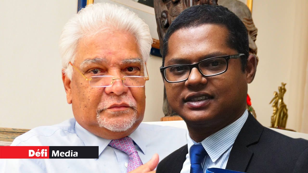 Jean Claude de l’Estrac et Nilen Vencadasmy.