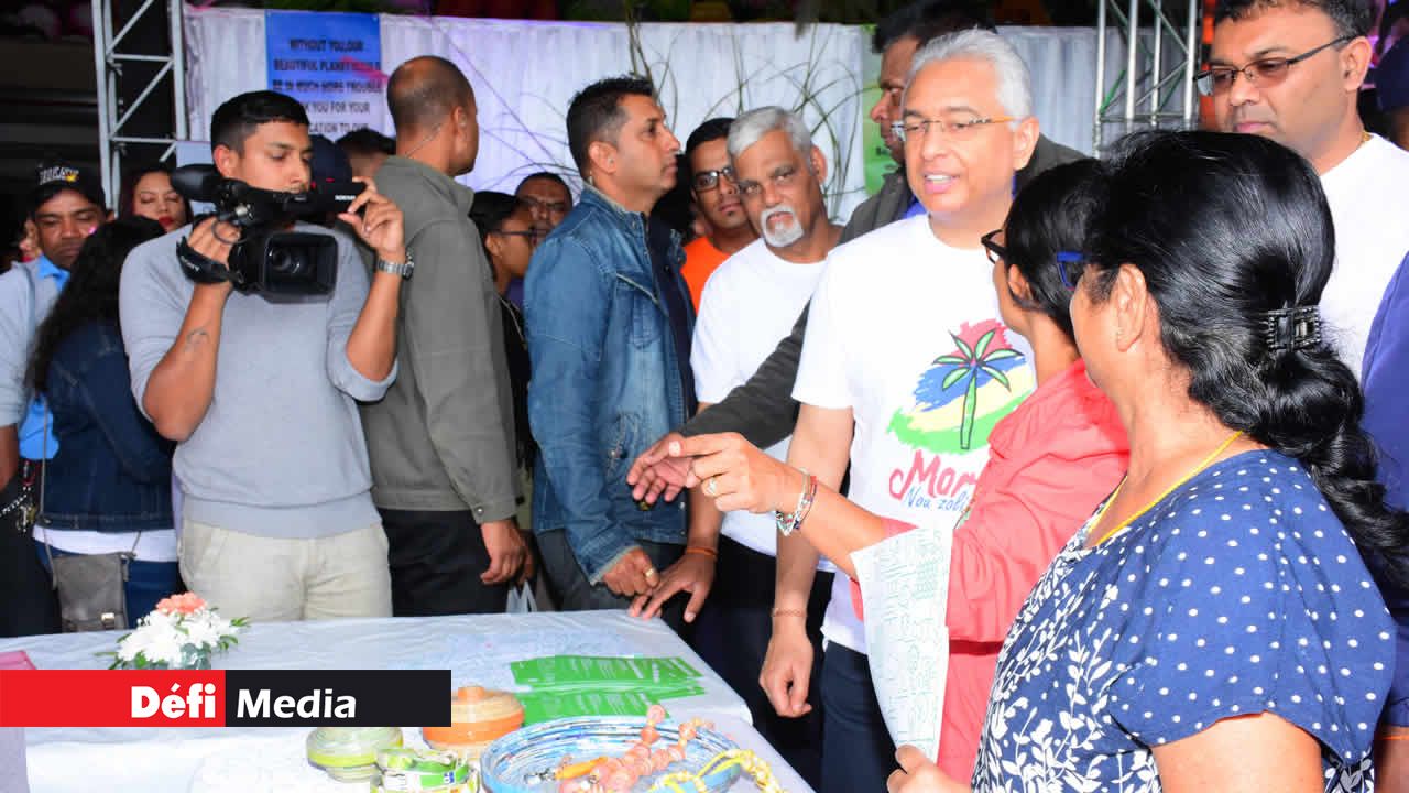 L’exposition a permis de présenter des exemples de recyclage et de récupération. Moris nou zoli pei