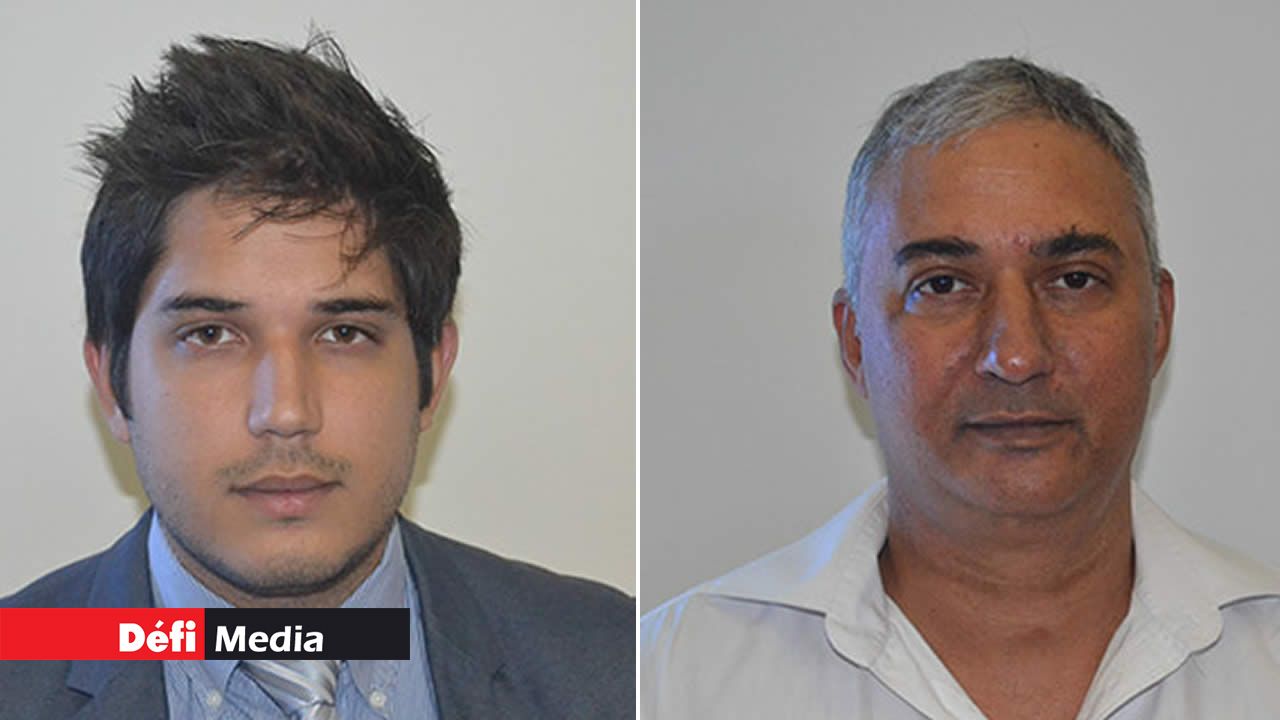 Aymeric et son père, Jadoo Dookun.