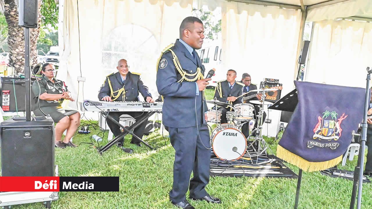 Le Police Band a assuré la partie musicale tout au long de la journée.