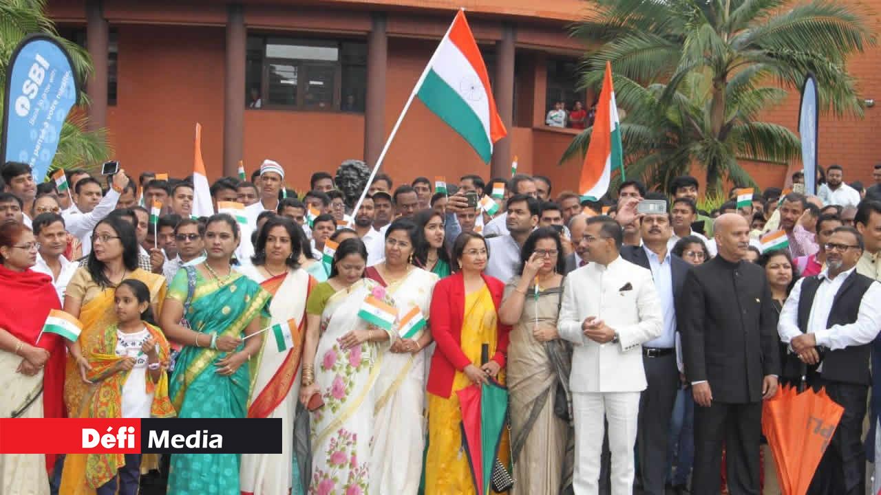 Les compatriotes indiens célébrant leur fête nationale. Indépendance de l’Inde