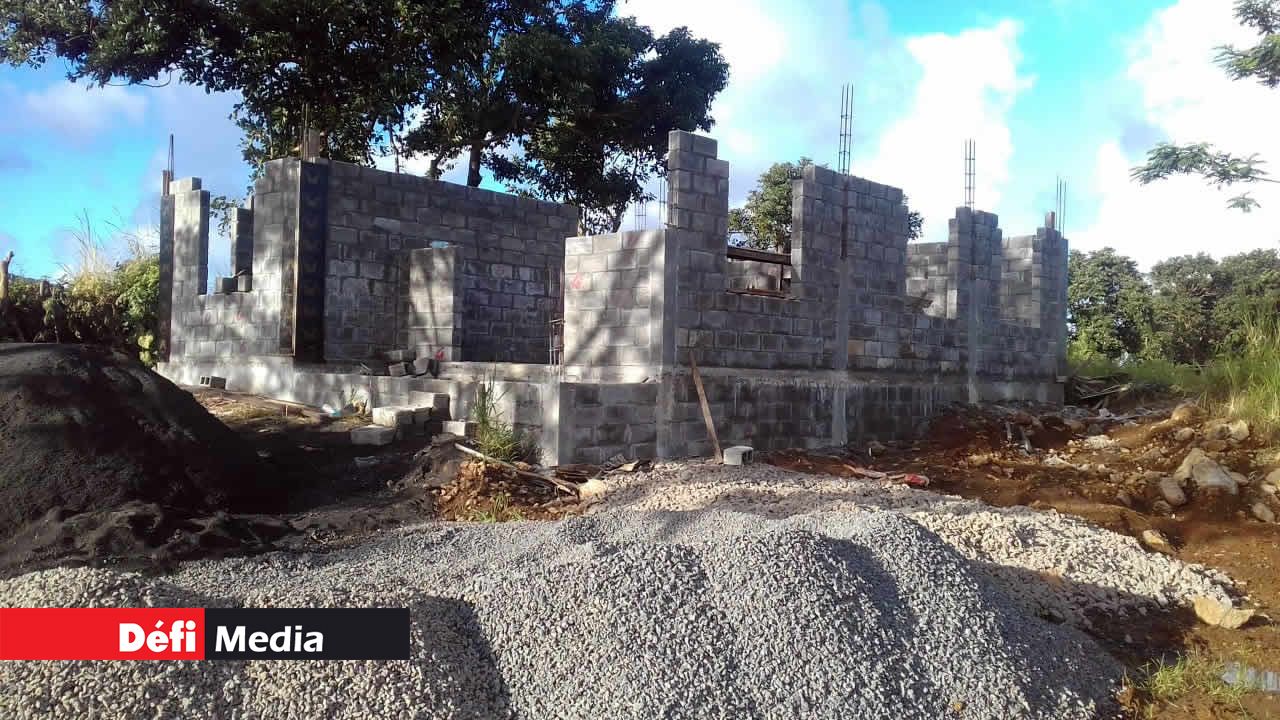 Les travaux avaient bien avancé. maison