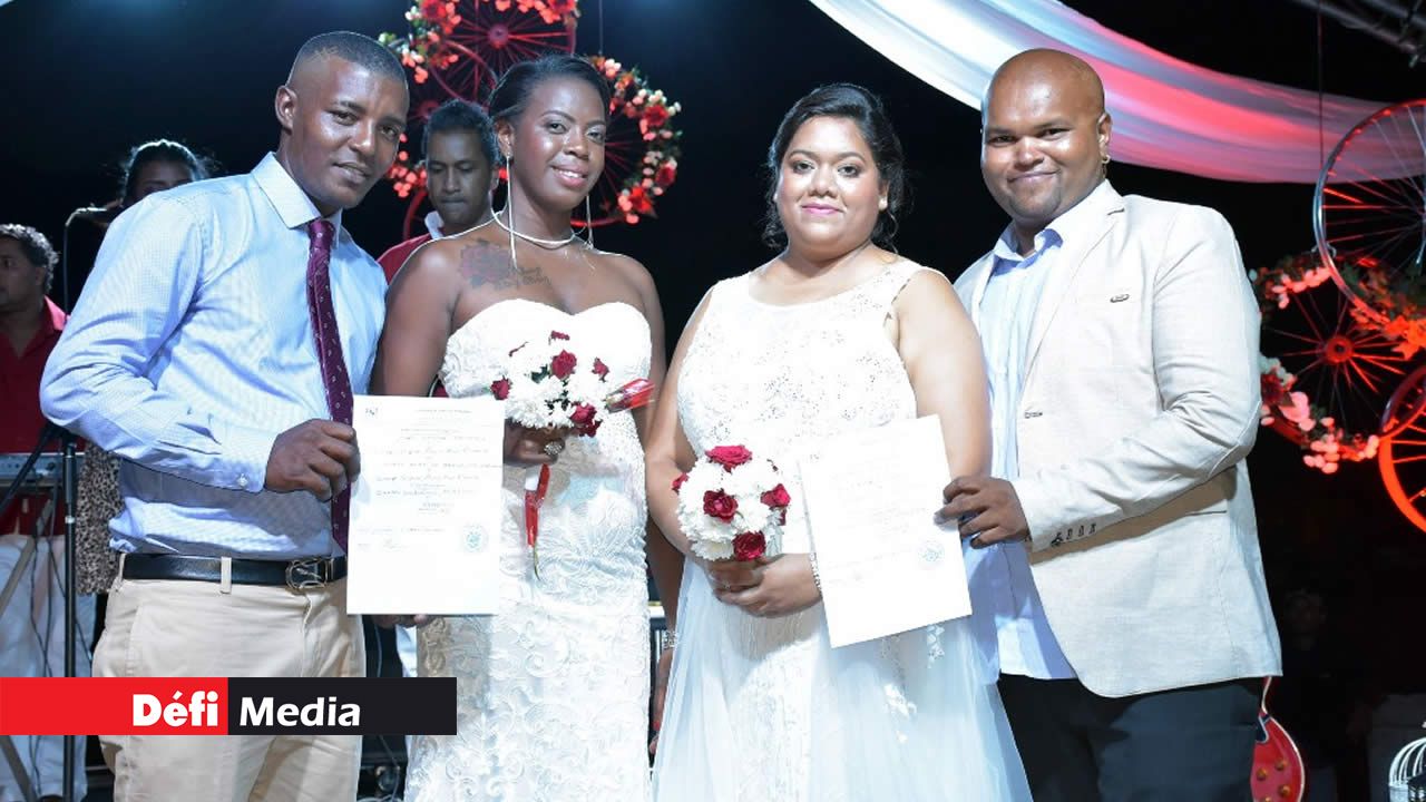 Didier Sansouci, Aurélie Marianne, Shiksha Bhojraz et Avinash Dussoye sont des couples heureux. Saint Valentin