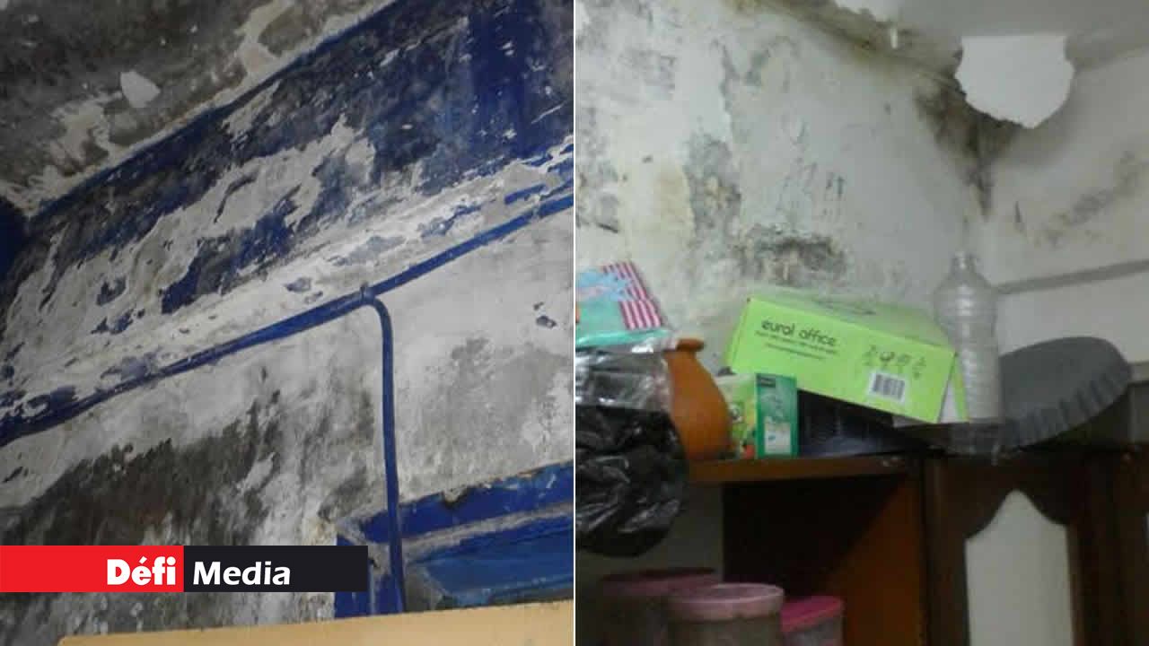 Daniel Gowreegadoo a été contraint de recouvrir ses meubles d’une toile plastifiée.