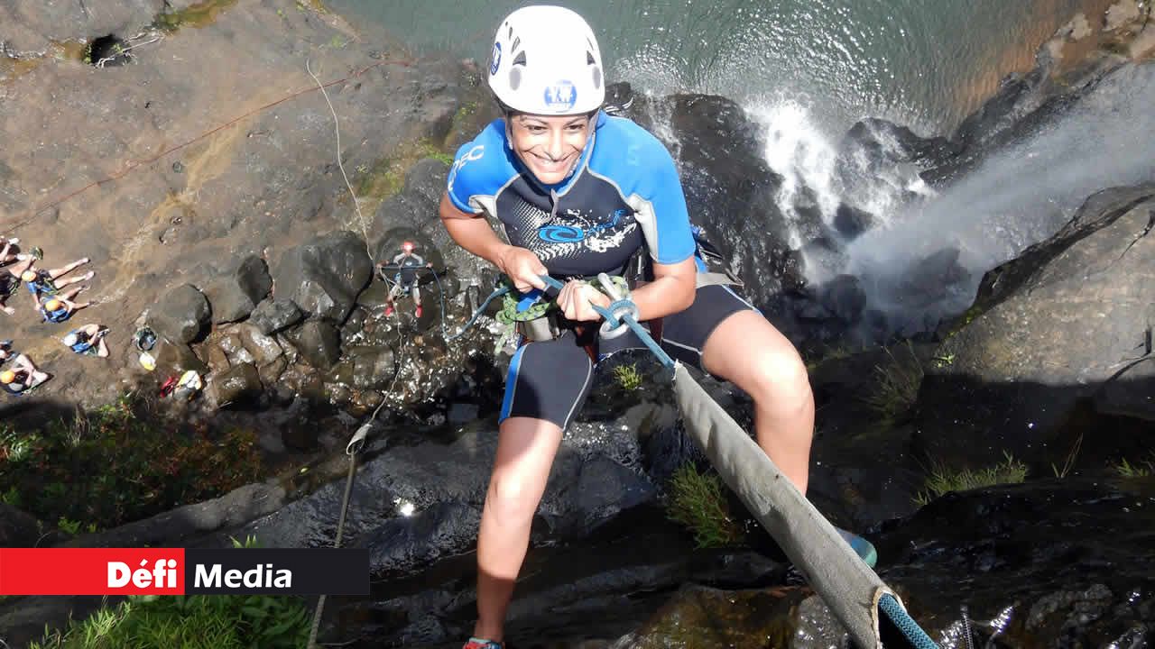 Défi relevé pour Kavita. Canyoning