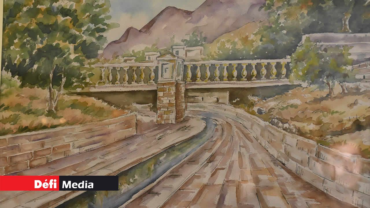 Pont de la rue Nyon à Port-Louis. Exposition