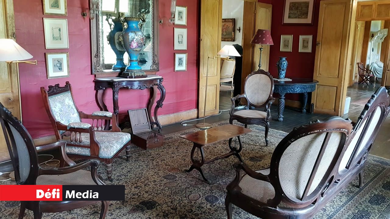 Un des salons de la maison Eureka. L’héritage colonial