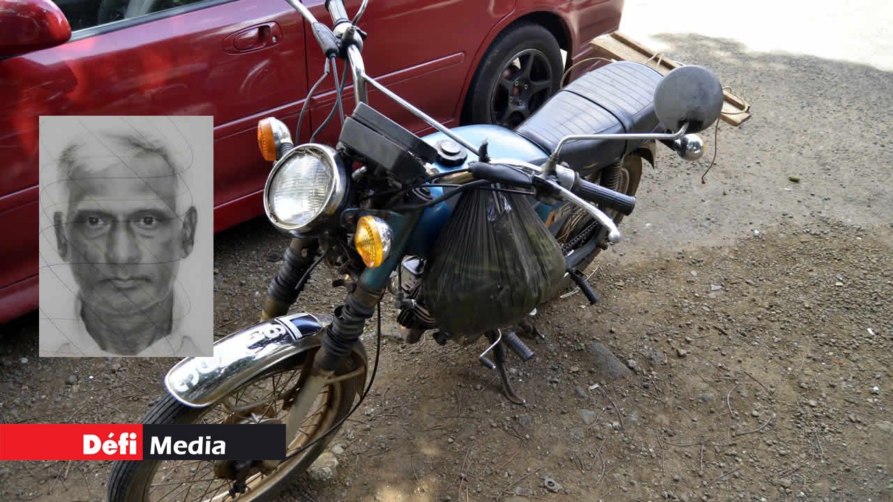 Le deux-roues de Hurrydew Seesaha  (en médaillon). 