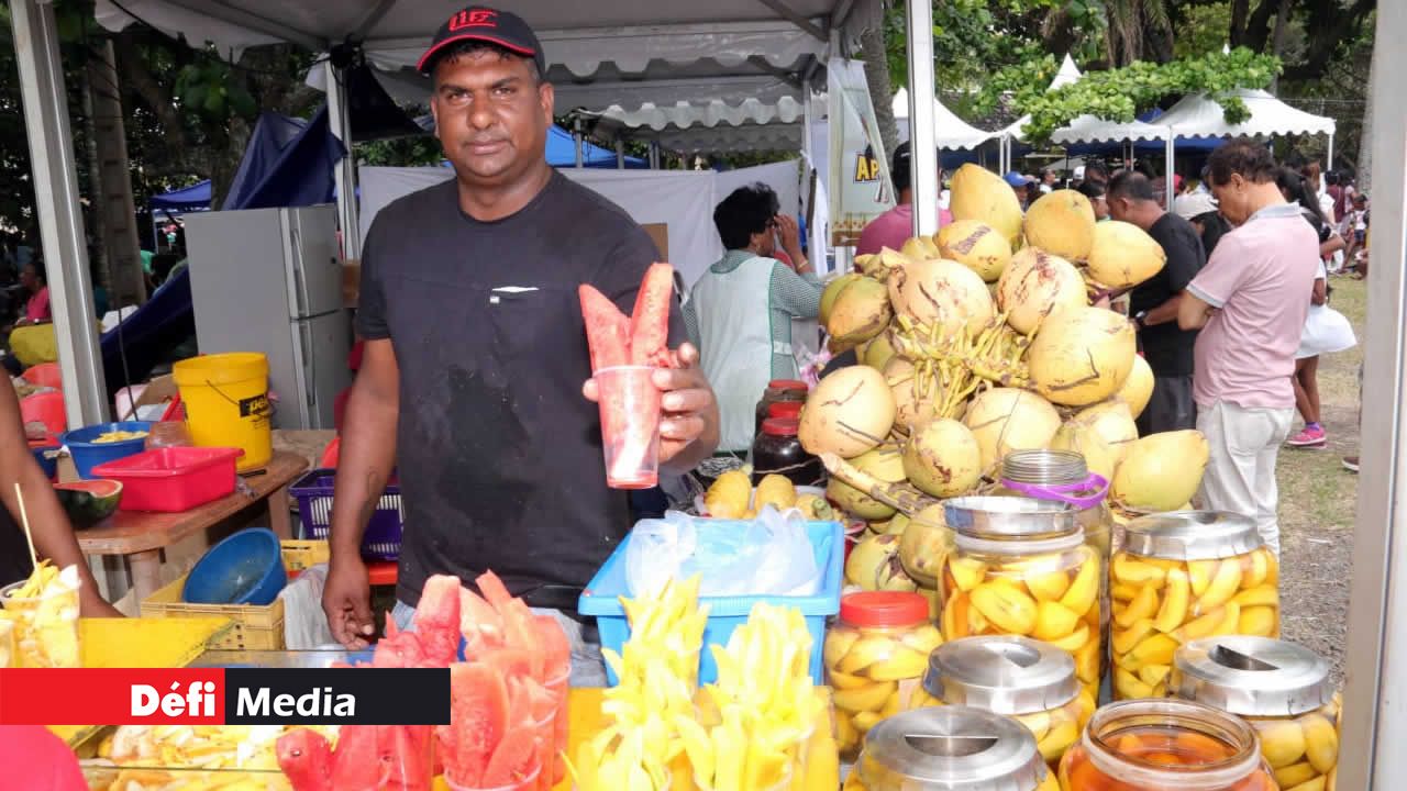 Fruits de saison confits ou en salades pour une touche de fraîcheur. Festival Internasyonal Kreol 2018