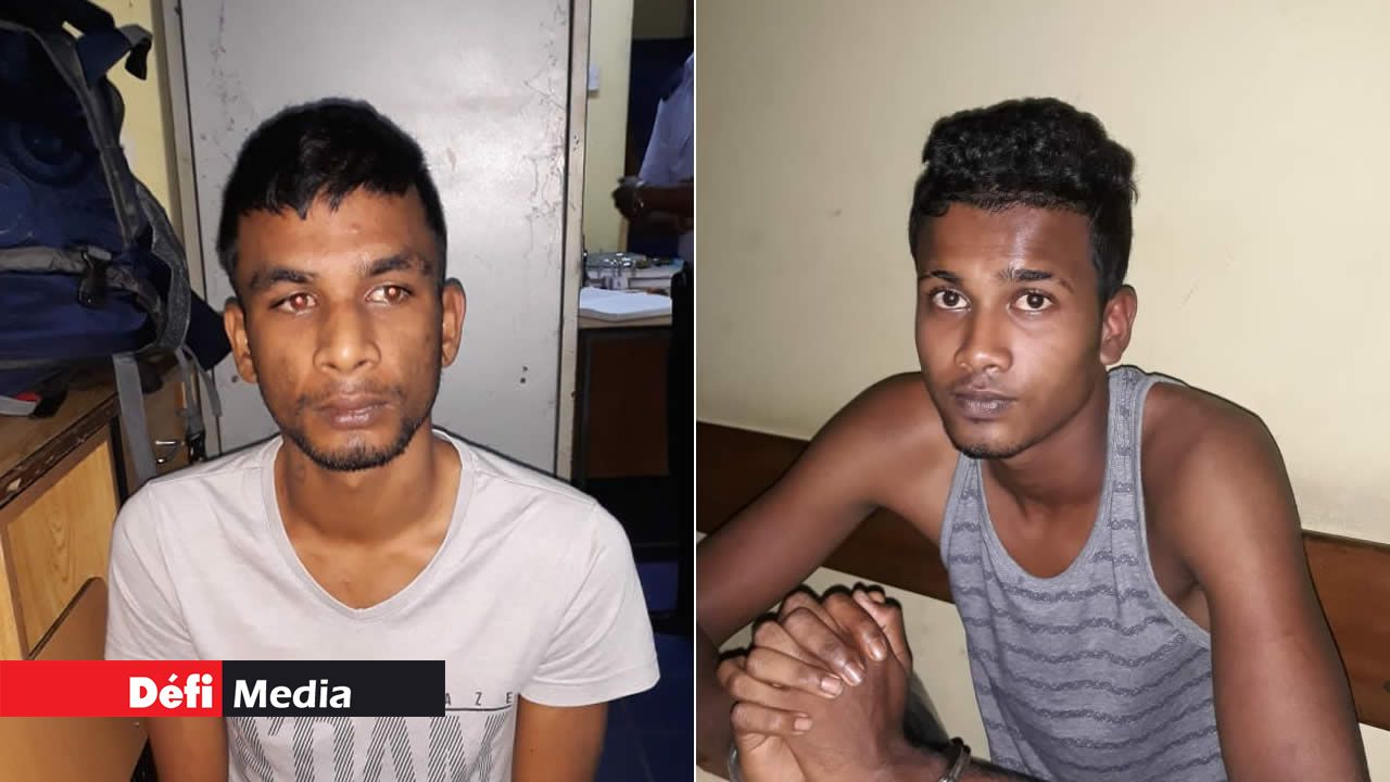 Deekesh Teeka et Hanesh Seechurn.