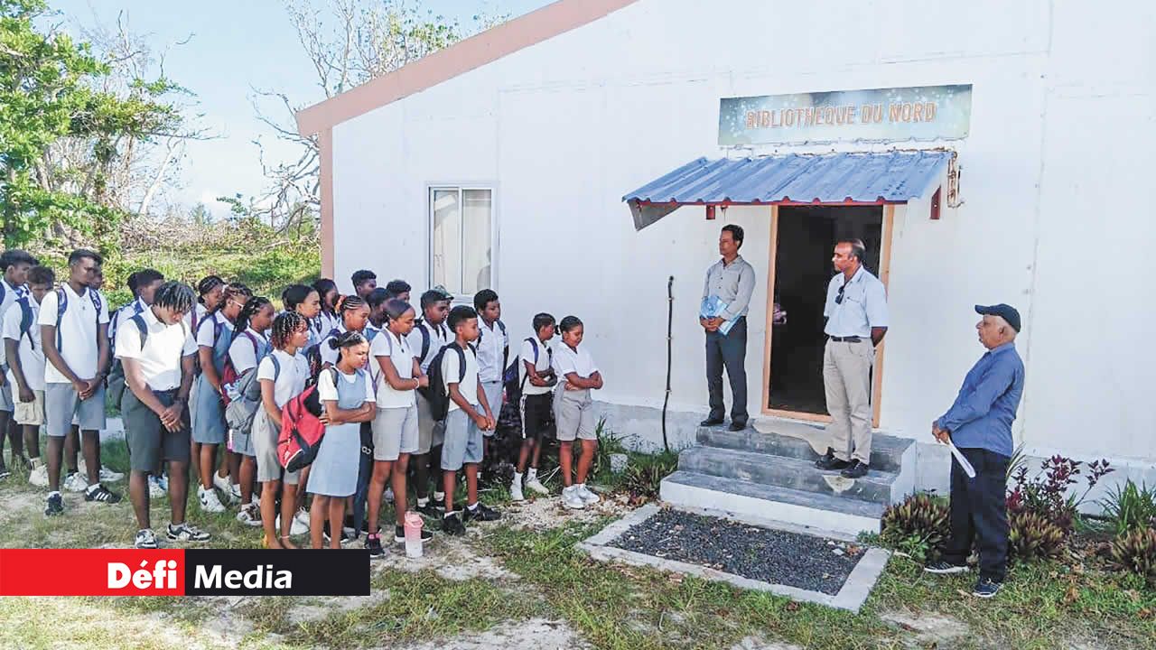 La bibliothèque du Nord a été reconvertie en salle de classe pour les élèves.