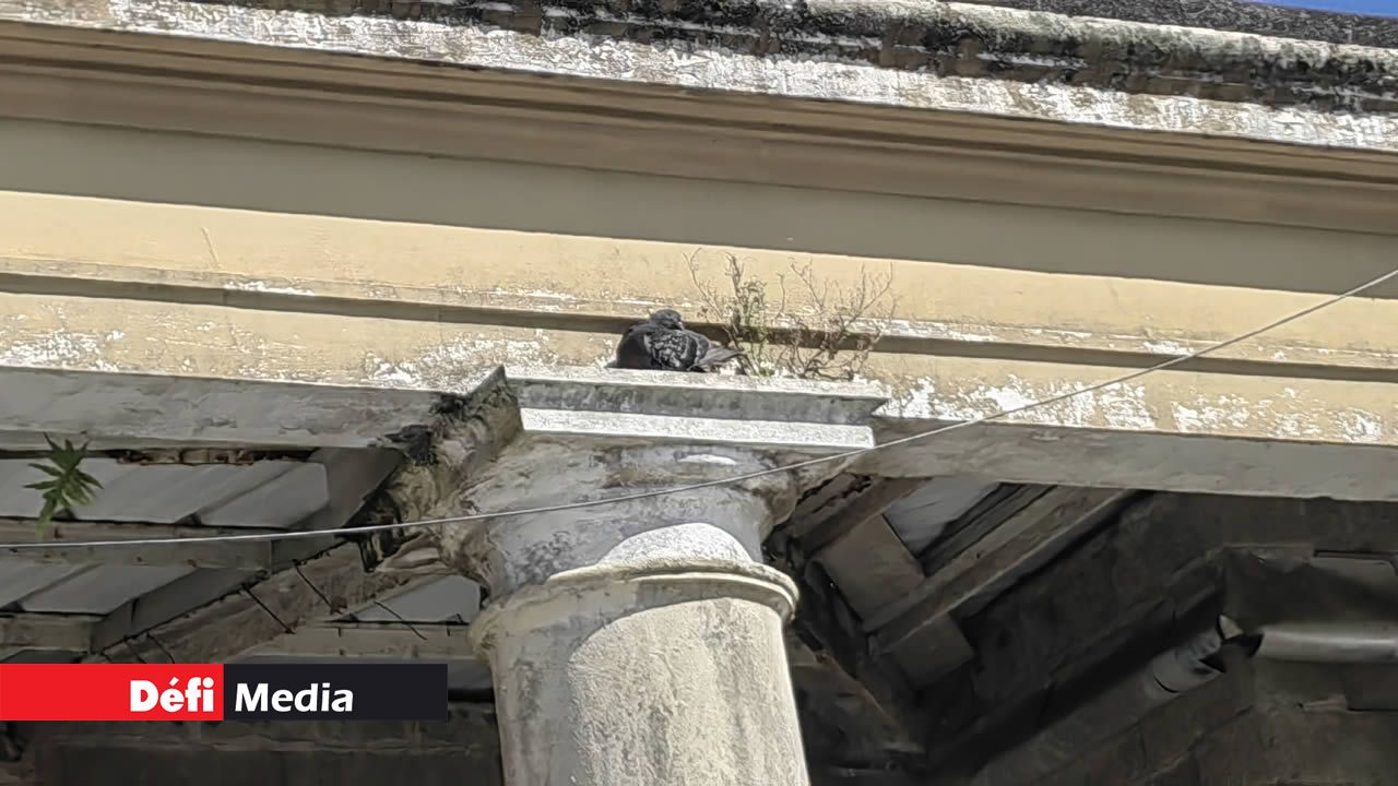 Les supports de la dalle de la varangue sont abîmés.