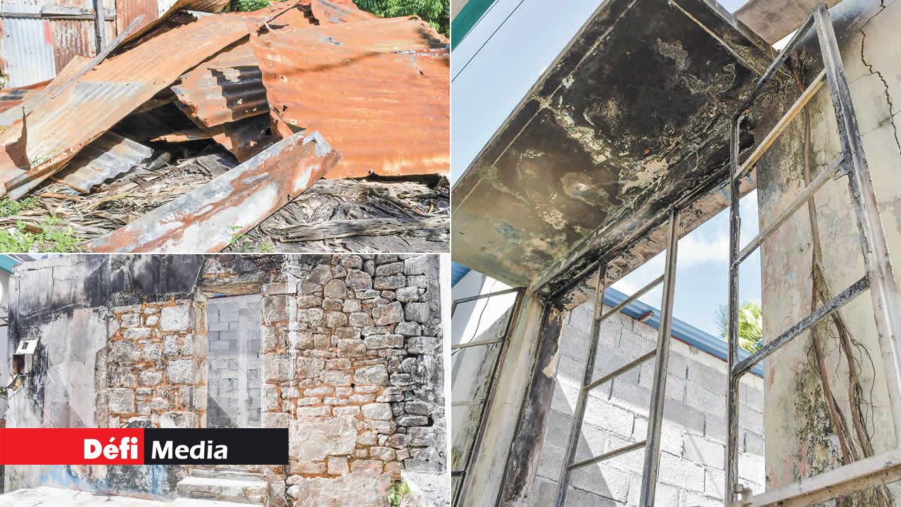 Sa précédente maison avait été détruite par les flammes en septembre dernier.