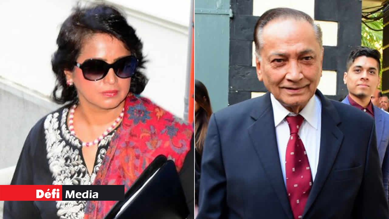 Ameenah Gurib-Fakim and Yousuf Mohamed.