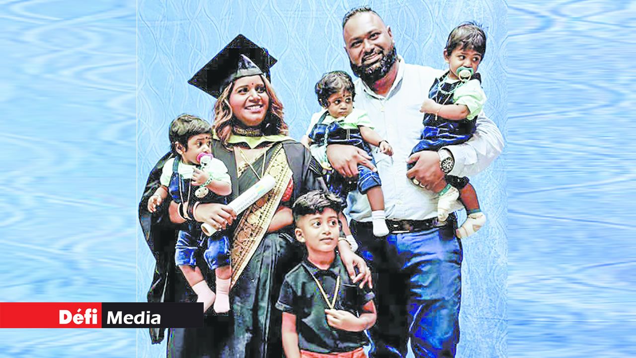 Sharone et Selven jonglent entre travail et études pour offrir le meilleur à leurs quatre enfants.