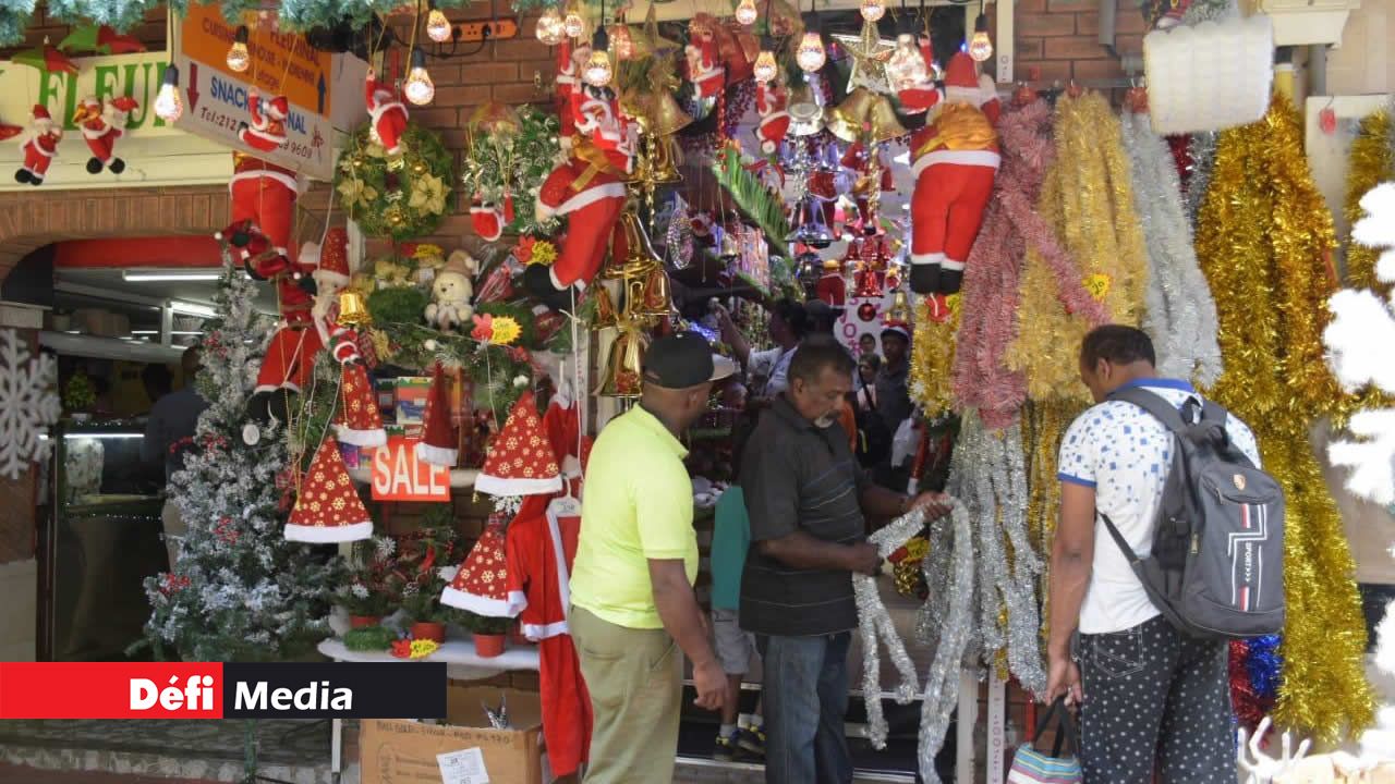 Les décorations de Noël sont prisées. Port-Louis