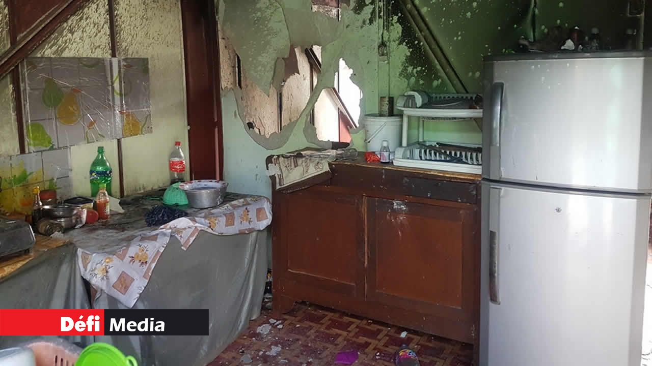 La maison des Sahwock brûlée.