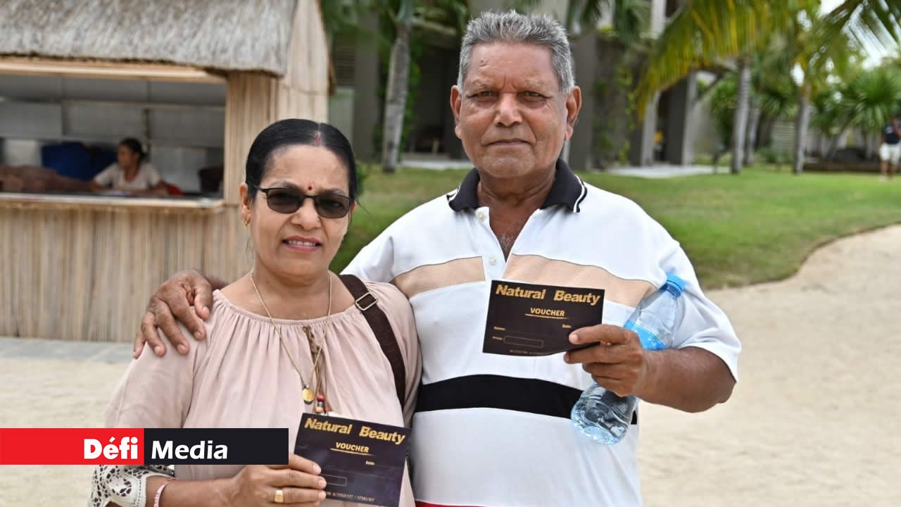 Maya et Gyan Sookna ont remporté le jeu «Search your husband».