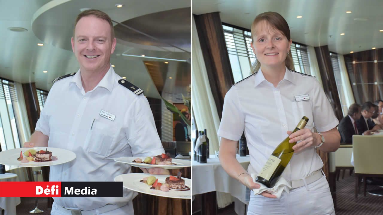 Des serveurs, tout souriant, seront a votre service tout au long de votre croisière. L’AIDA Blu