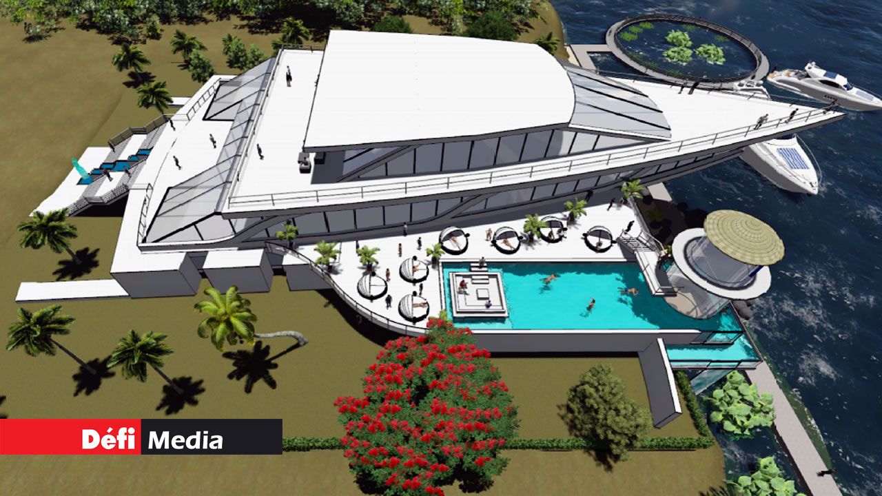 Maquette du Cliff Restaurant. Jin Fei Smart City