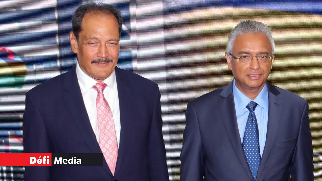 Gérard Sanspeur et Pravind Jugnauth
