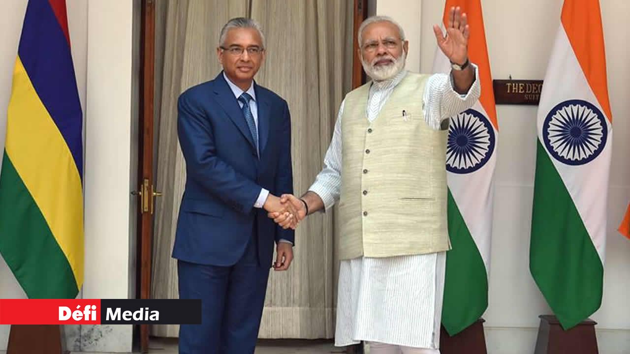 Pravind Jugnauth en Inde