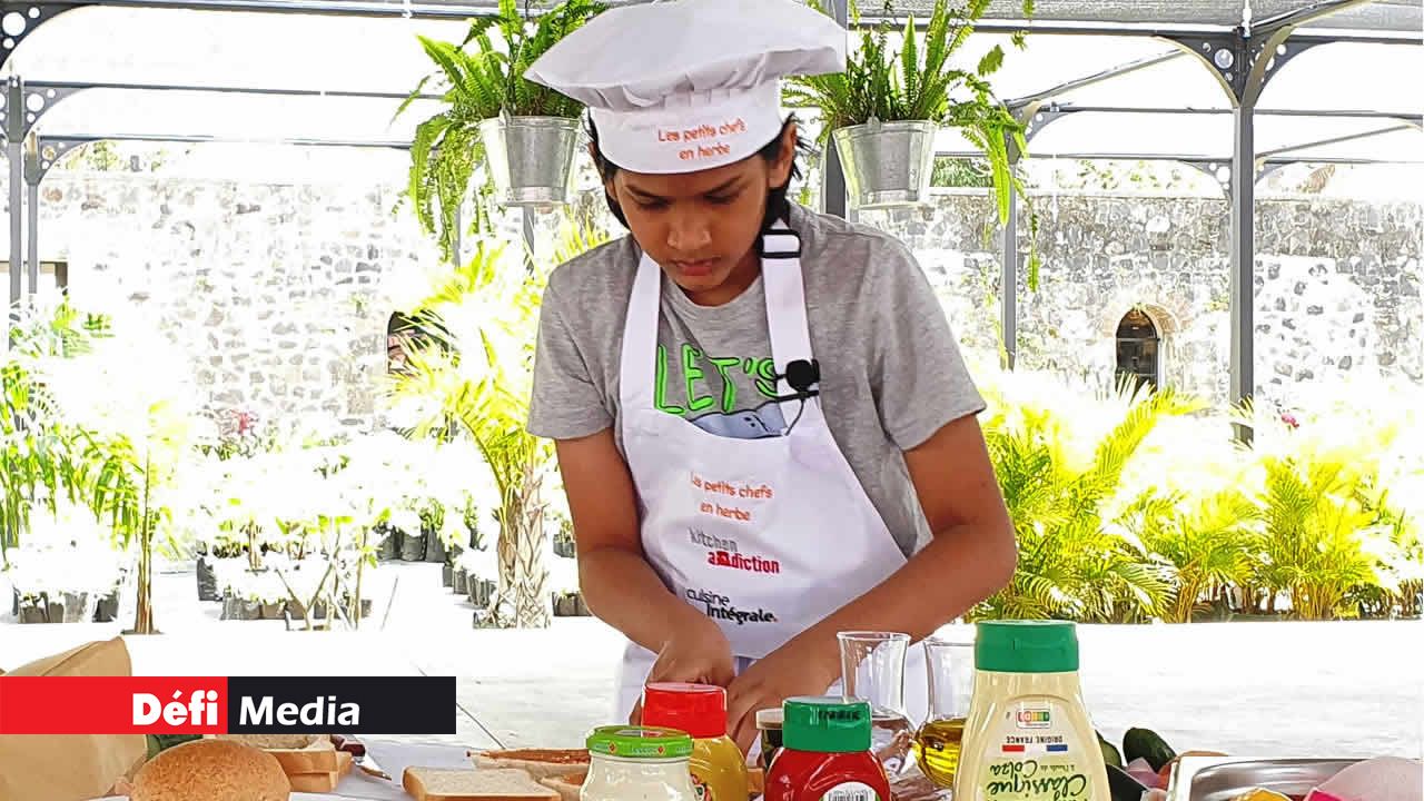 Zeyd Issack, 10 ans, en pleine préparation.