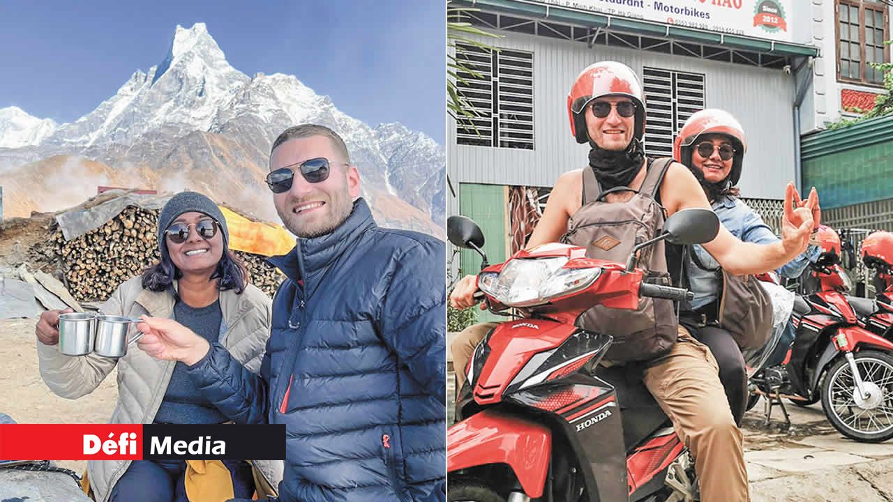 Ils ont aussi connu le mal d’altitude au Népal pendant le trek et au Pérou, à plus de 5 200 m d’altitude pour Vanessa et 6 000 m d’altitude pour Loïc au Chilli. La tournée en Asie n’a pas été de tout repos. C’est au Vietnam que Vanessa apprend la mort de son père à l’île Maurice.