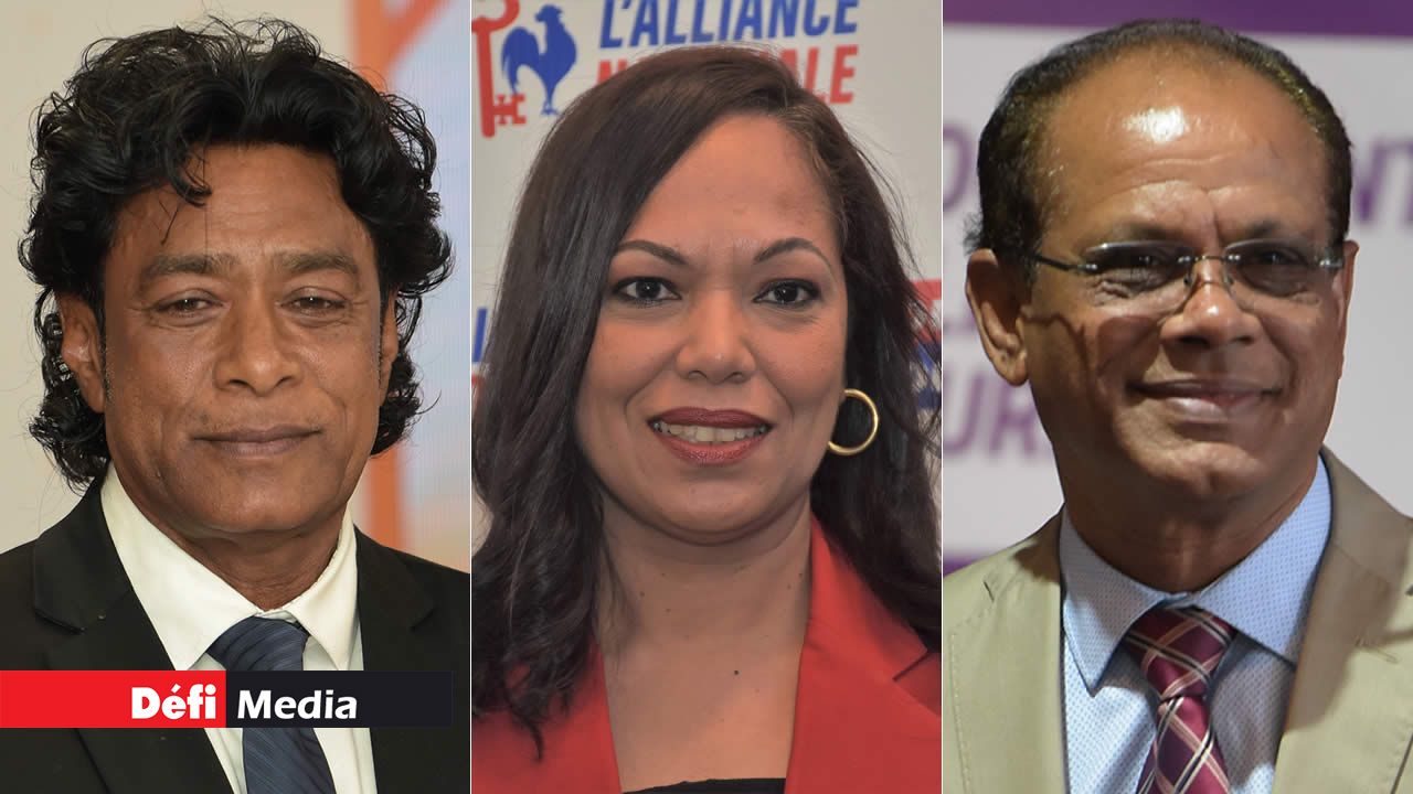 Nando Bodha, Stéphanie Anquetil et Ajay Gunness