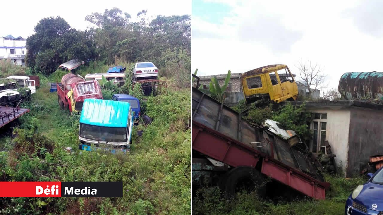 carcasses de voitures