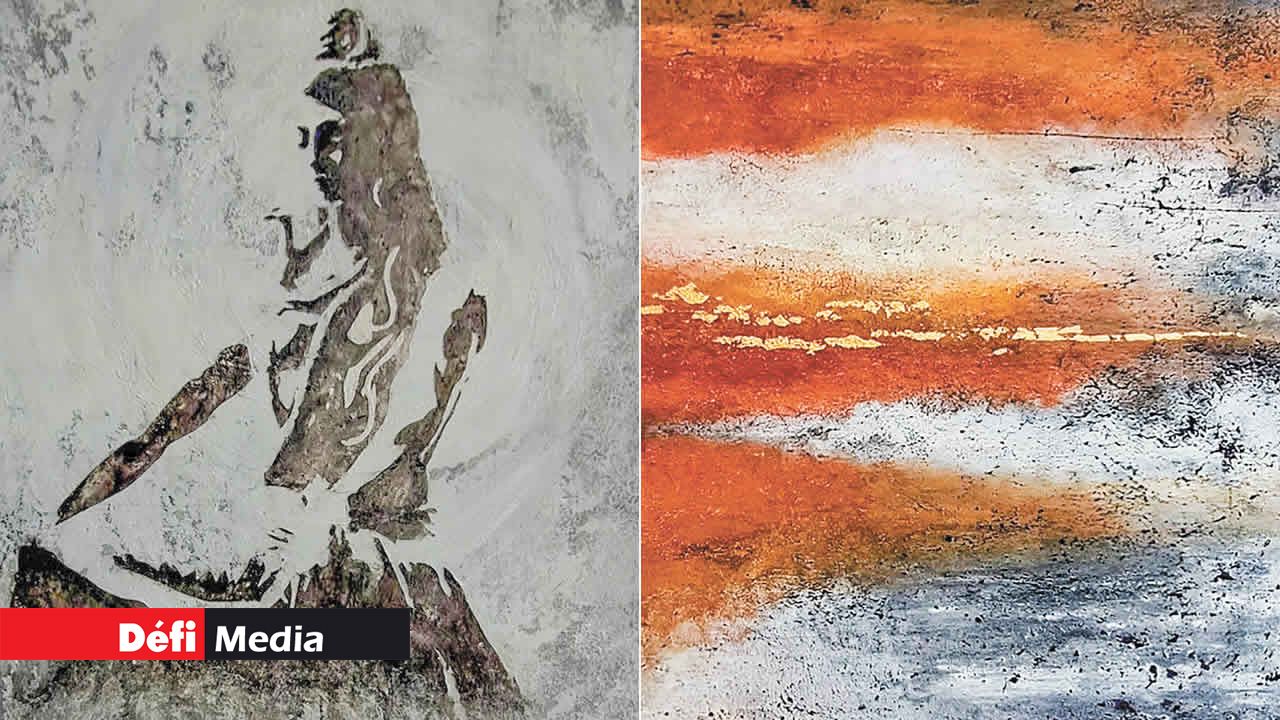 Pour l’œuvre « Shiva », l’artiste a privilégié la texture.