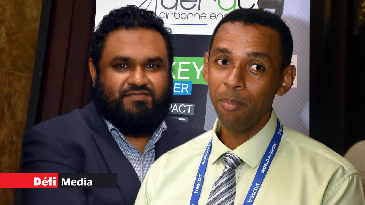 Shehzaad Callachand et Melwyn Madelon