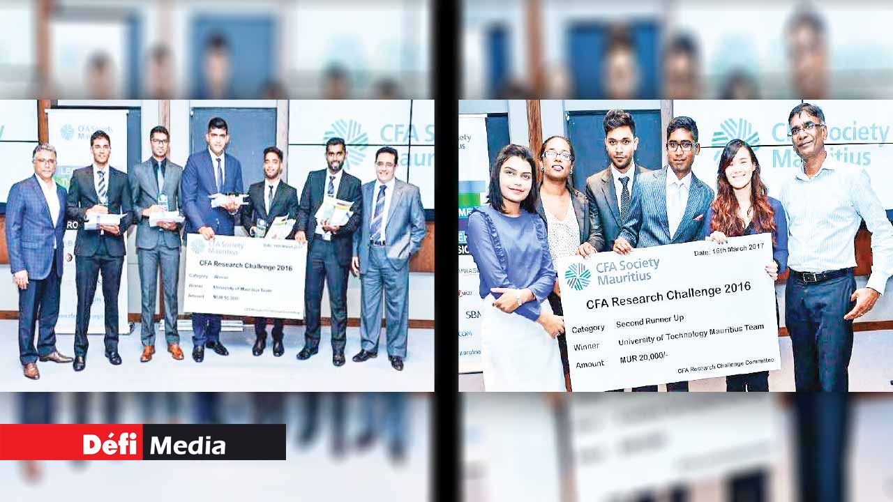 UOM students wins the CFA Research Challenge